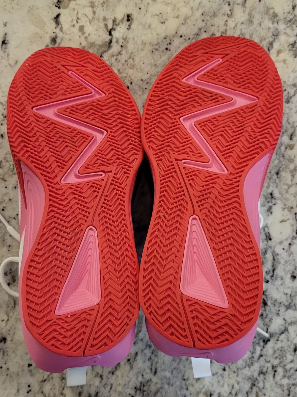 Nike Women’s Athletic Shoes - Red and Pink Outsole